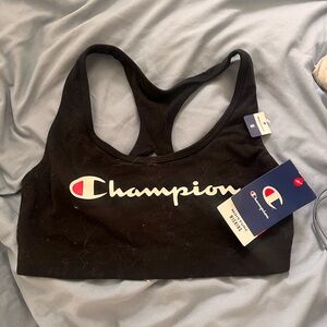 Champion Black Racerback Sports Bra